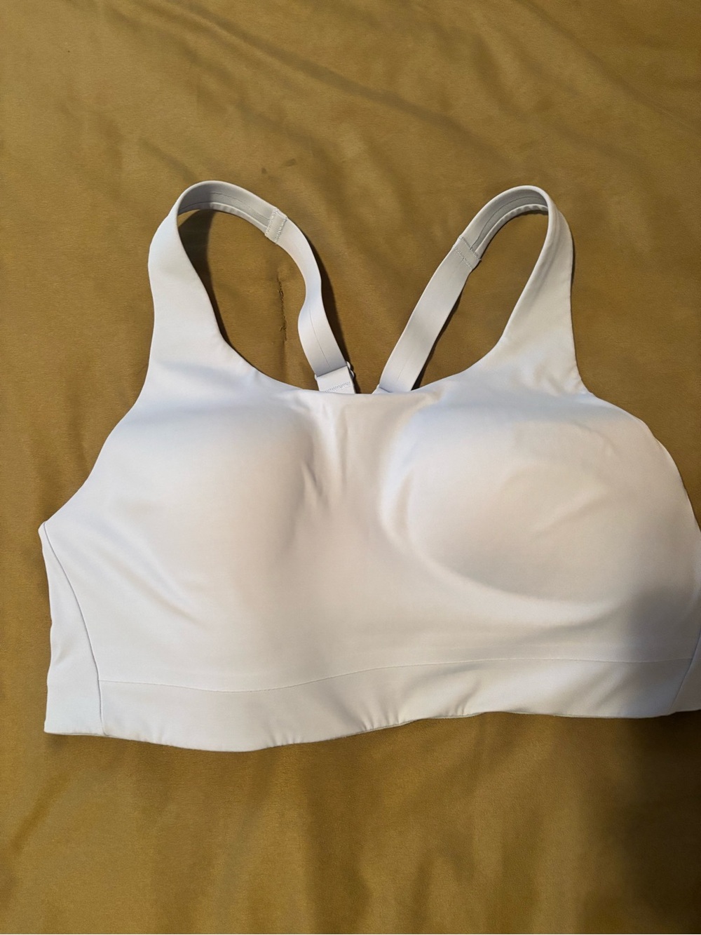 Athleta Wireless Sports Bra with Racerback light blue